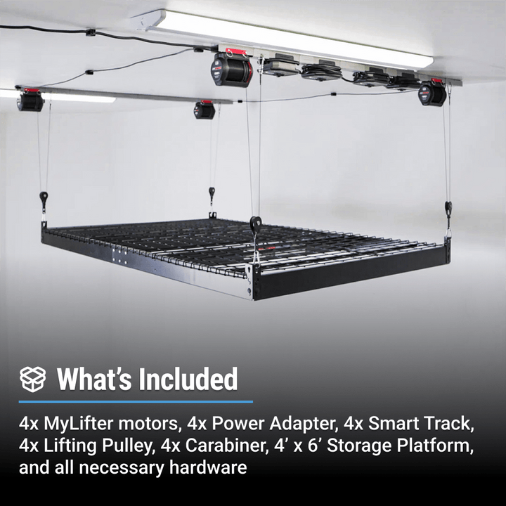 SmarterHome 4' x 6' Platform Storage Lifter - 400 lbs