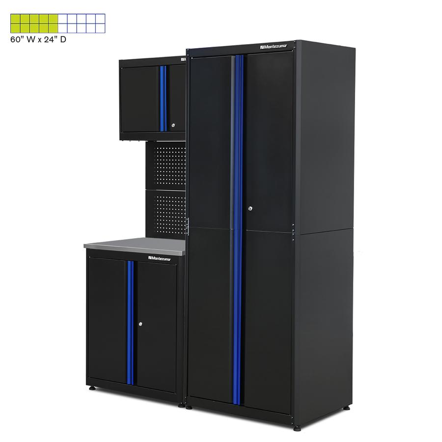 Garage Cabinet Sets - Montezuma Economy 4-Piece Combo - Set 1