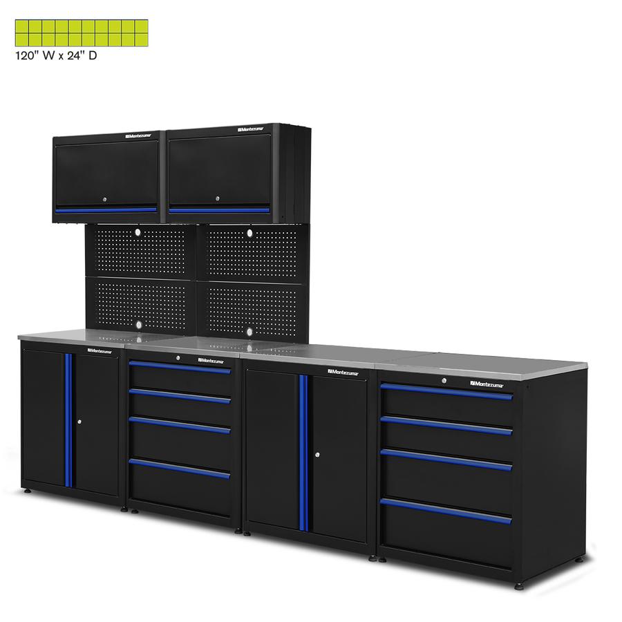 Garage Cabinet Sets - Montezuma Premium 8-Piece Combo - Set 2