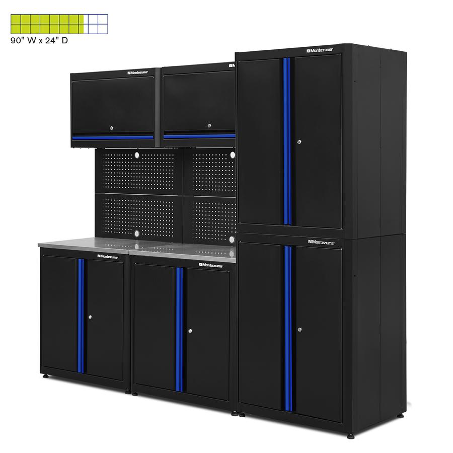 Garage Cabinet Sets - Montezuma Standard 8-Piece Combo - Set 2