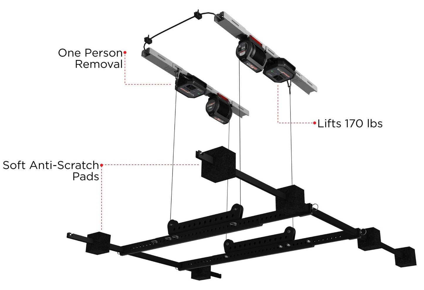 Overhead Storage - Garage Smart Bronco Hard Top Lifter