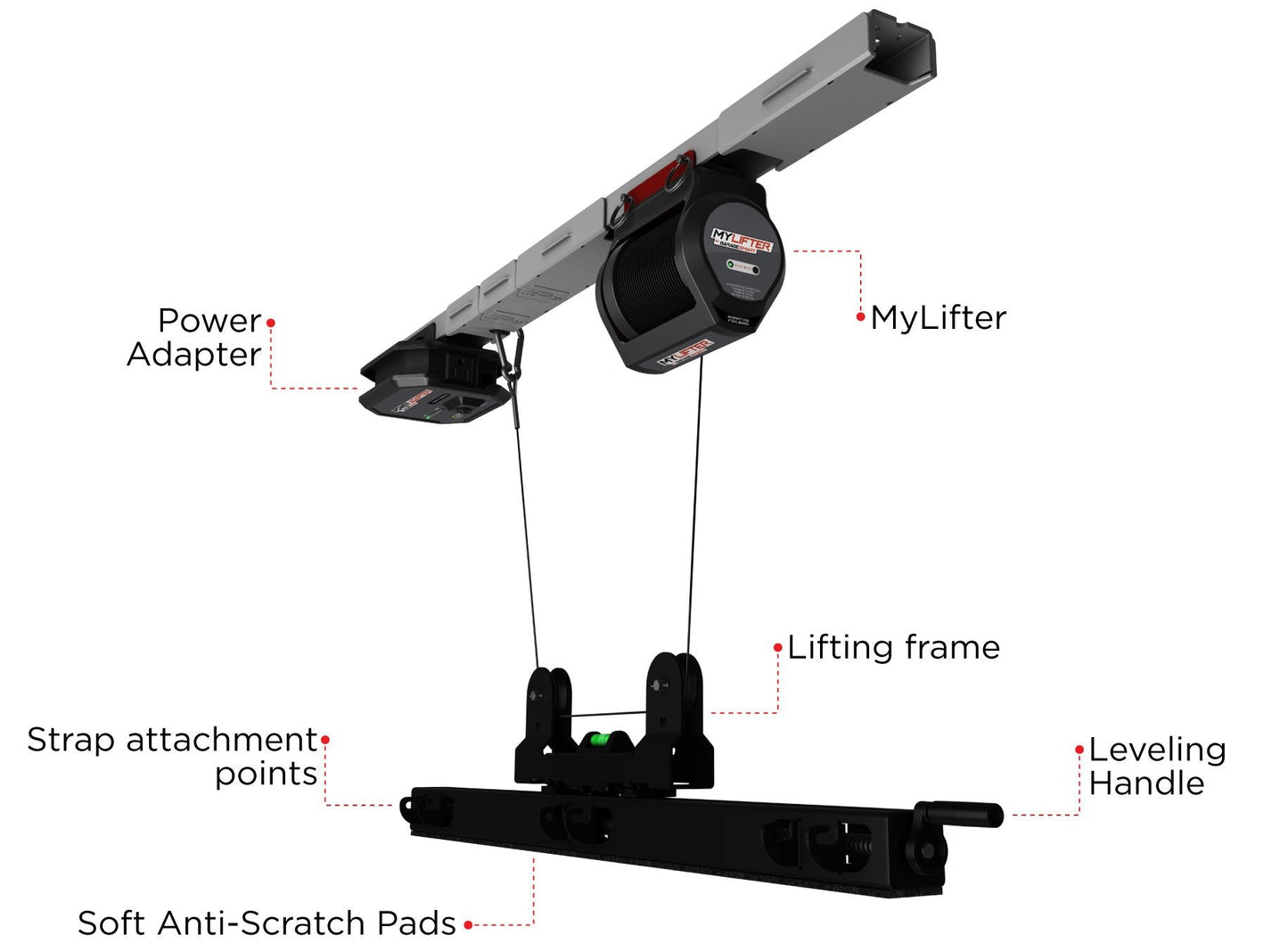 Overhead Storage - Garage Smart Multi-Bike Lifter