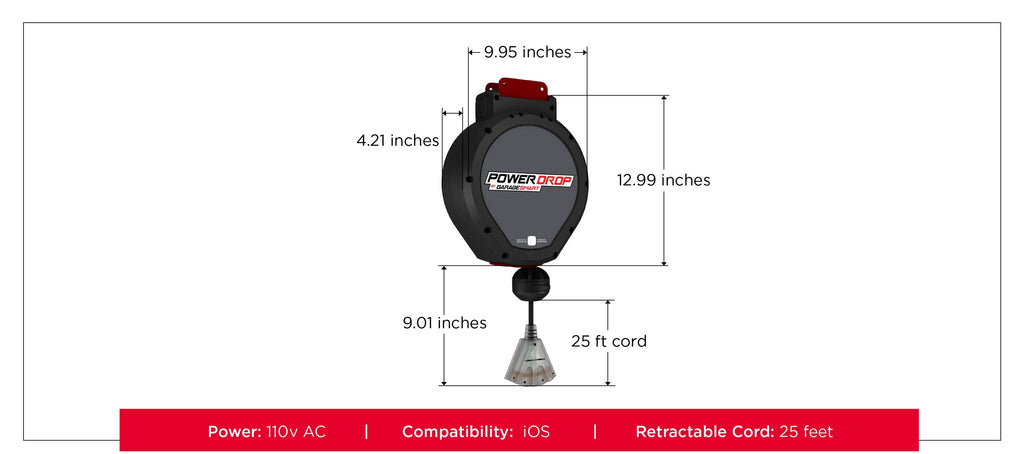 Overhead Storage - Garage Smart Power Drop