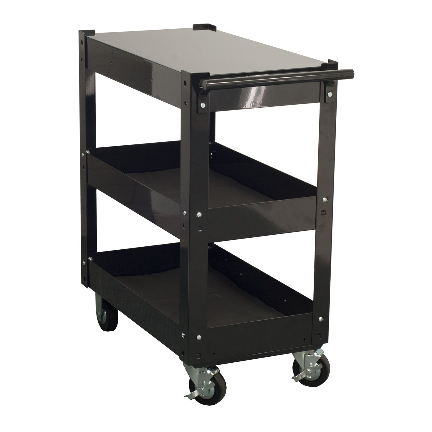 Tool Storage - Craftline Metal 3 Shelf Cart With Drawer