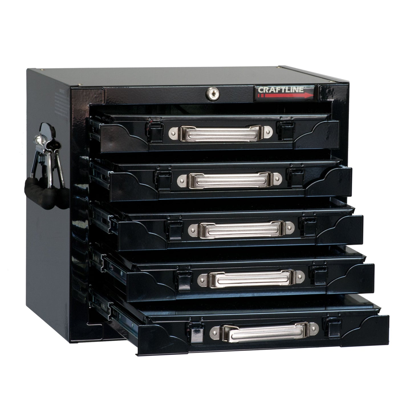 Tool Storage - Craftline Metal 5 Drawer Parts Cabinet With Removable Boxes