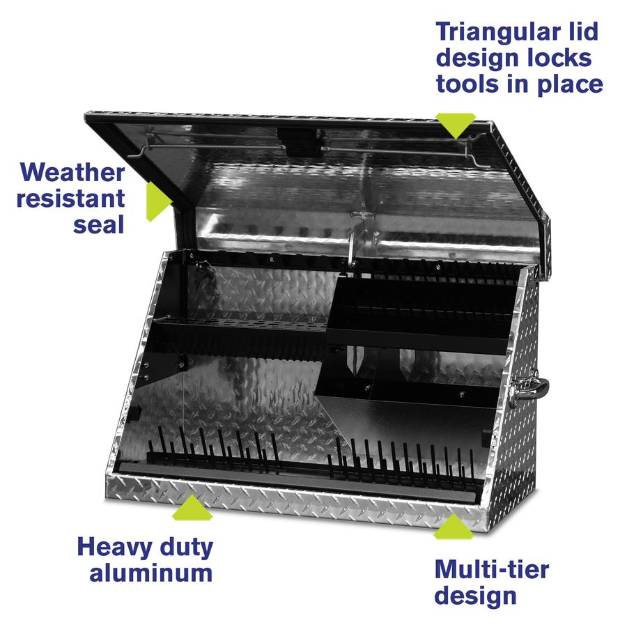 Tool Storage - Montezuma 30" X 15" Aluminum Triangle Tool Box