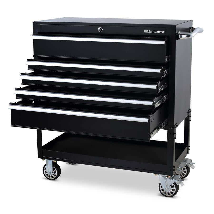Tool Storage - Montezuma 36" 5 Drawer Utility Cart
