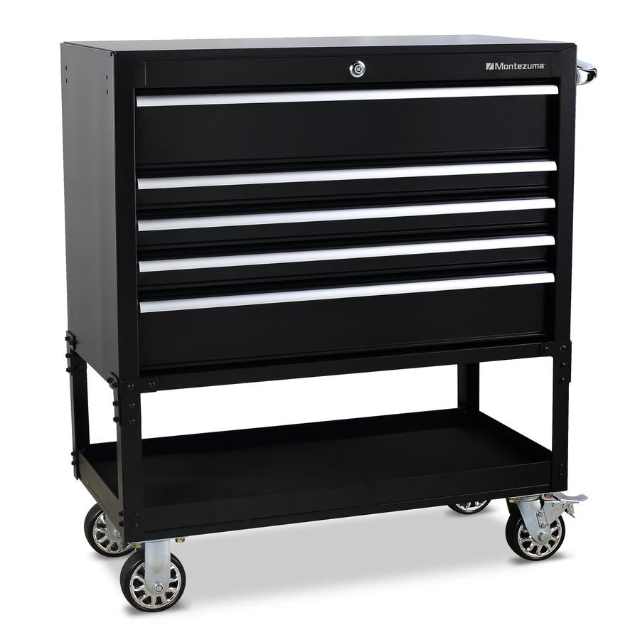 Tool Storage - Montezuma 36" 5 Drawer Utility Cart