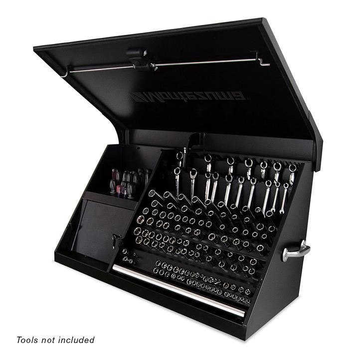 Tool Storage - Montezuma 41" X 18" Steel Triangle Tool Box In Black Texture