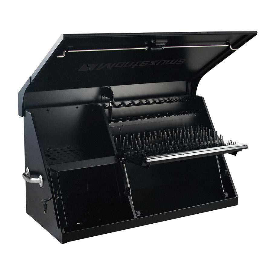 Tool Storage - Montezuma 41" X 18" Steel Triangle Tool Box In Black Texture