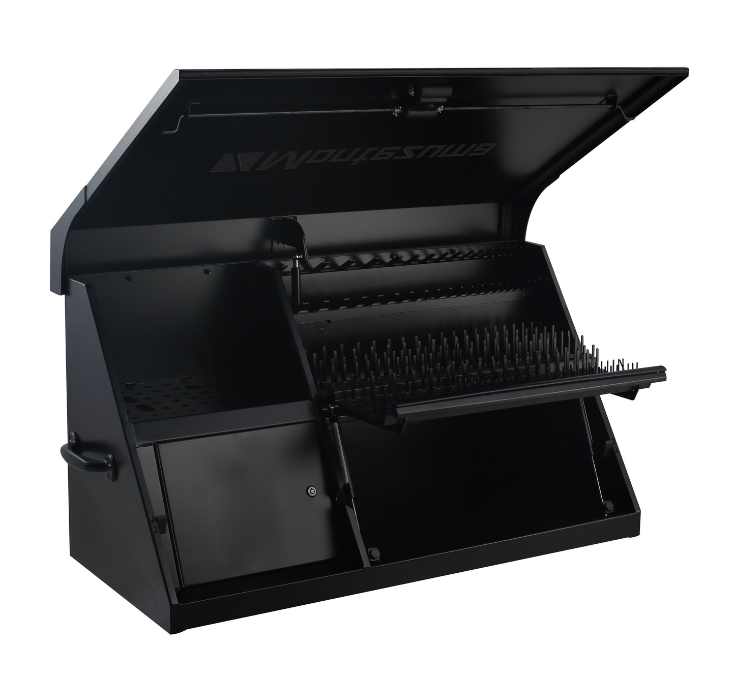 Tool Storage - Montezuma 41" X 18" Steel Triangle Tool Box In Flat Black