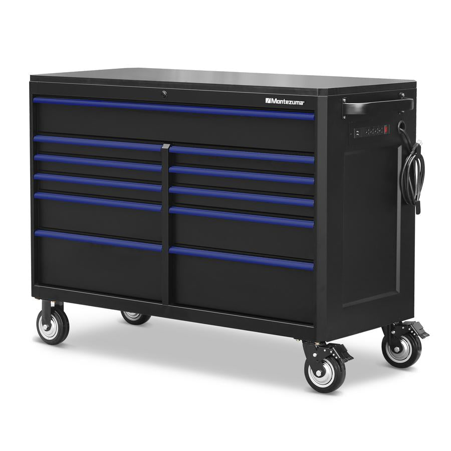 Tool Storage - Montezuma 56" X 24" 11 Drawer Steel Tool Cabinet