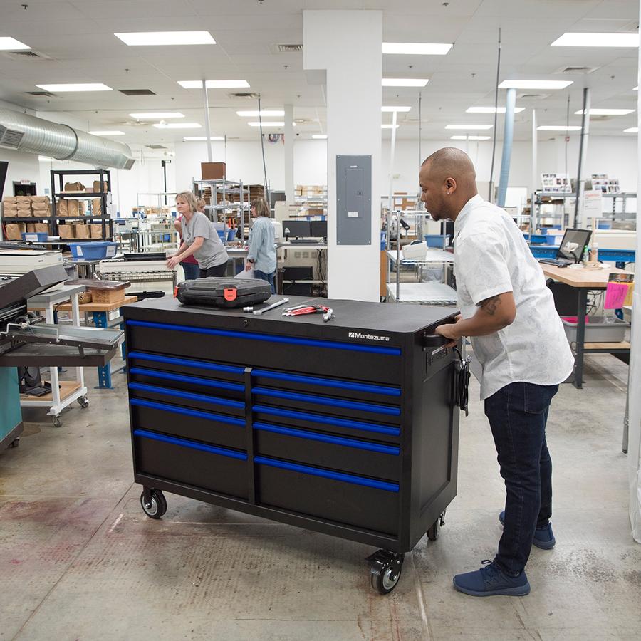 Tool Storage - Montezuma 56" X 24" 11 Drawer Steel Tool Cabinet