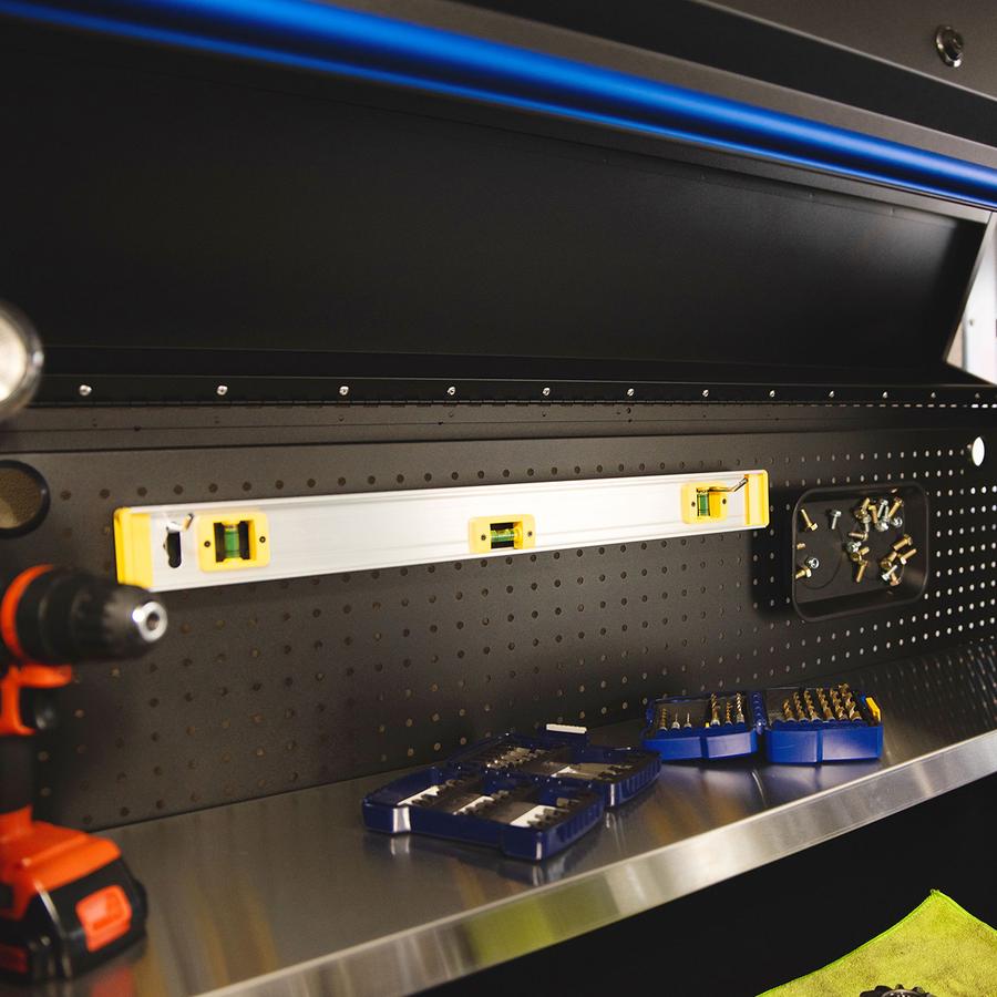 Tool Storage - Montezuma 56" X 24" 11 Drawer Steel Tool Hutch And Cabinet Combo