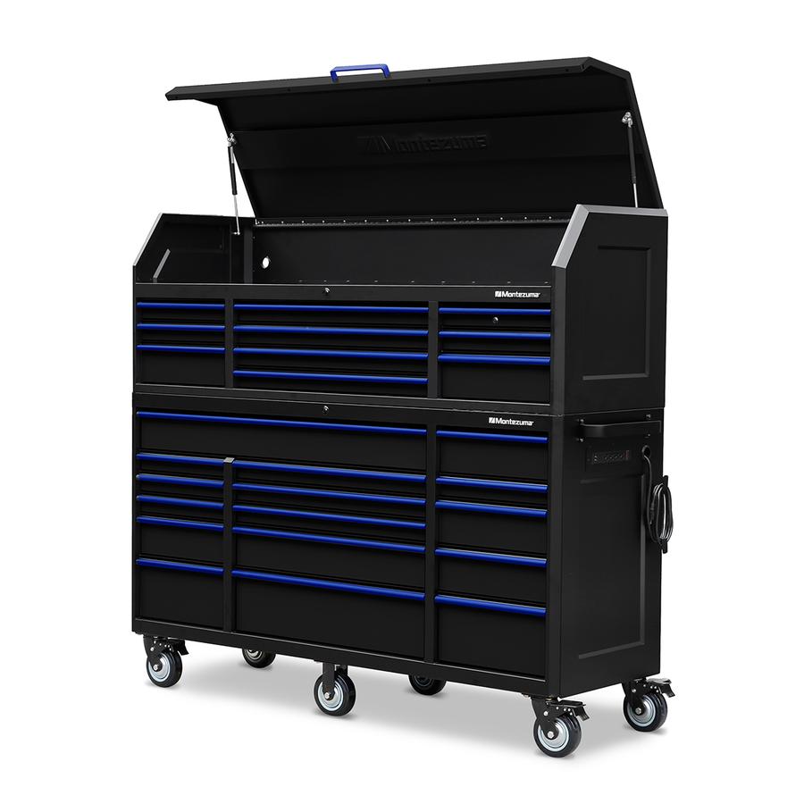 Tool Storage - Montezuma 72" X 24" 16 Drawer Steel Tool Cabinet