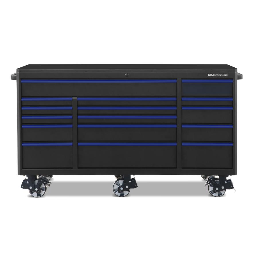 Tool Storage - Montezuma 72" X 30" 16 Drawer Steel Tool Cabinet