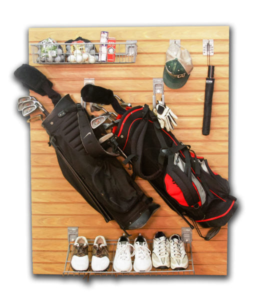 Wall Storage - StoreWALL Heavy Duty Double Golf Bag Kit