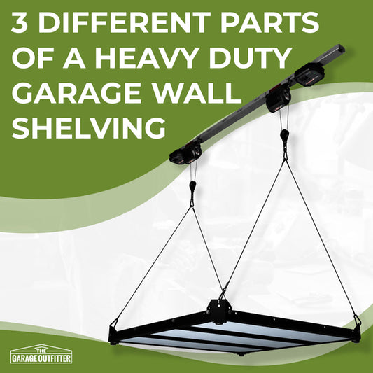 3 Different Parts of a Heavy Duty Garage Wall Shelving