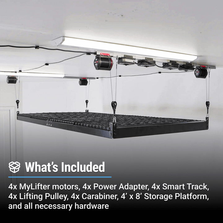 SmarterHome 4' x 8' Platform Storage Lifter Bundle