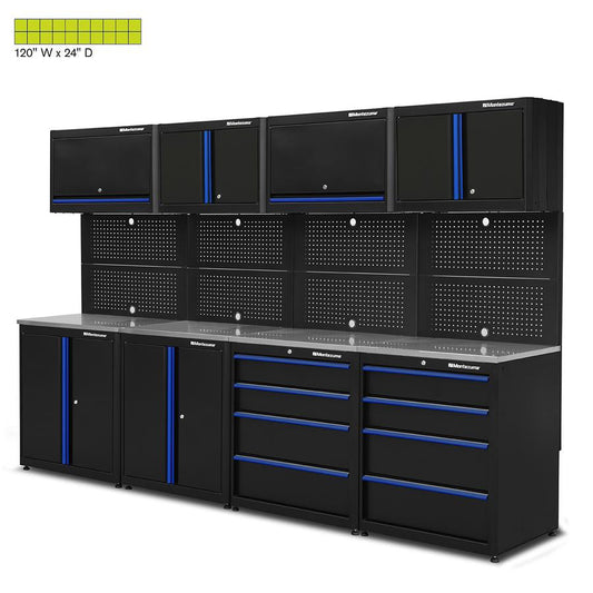 Garage Cabinet Sets - Montezuma Premium 12-Piece Combo - Set 1