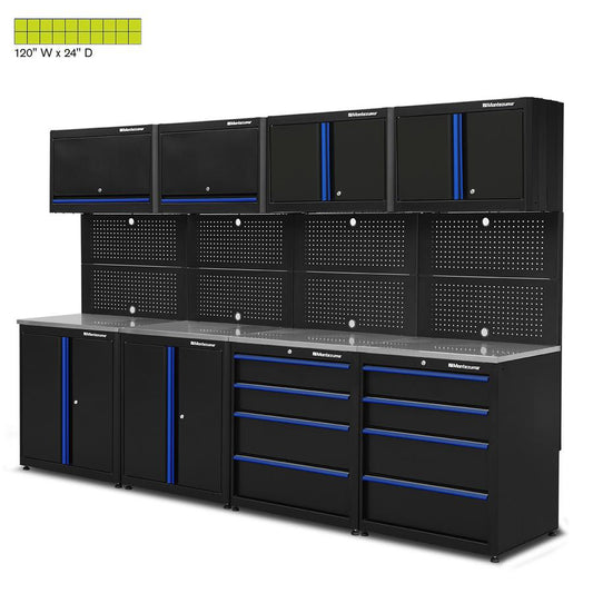 Garage Cabinet Sets - Montezuma Premium 12-Piece Combo - Set 2