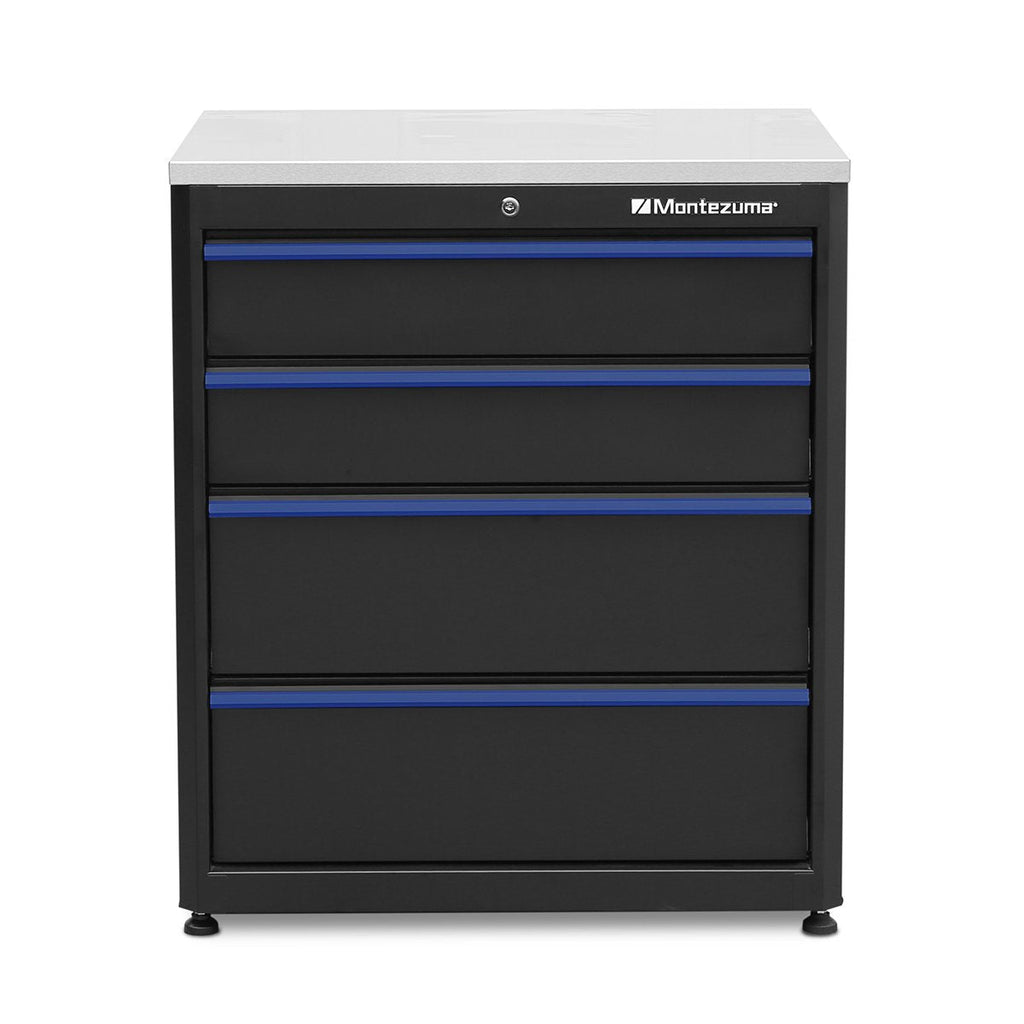 Garage Cabinet Sets - Montezuma Standard 4-Piece Combo - Set 1