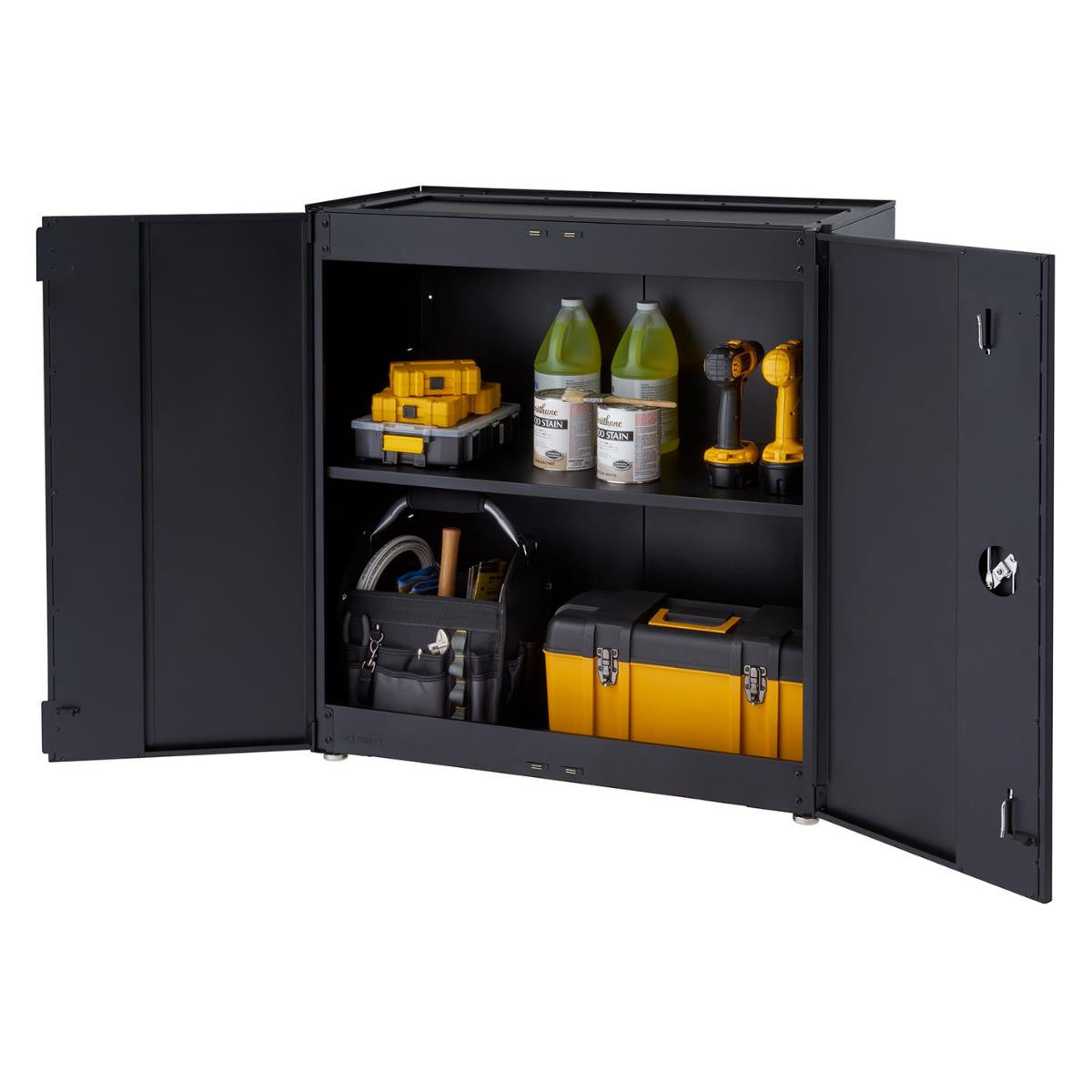 Garage Cabinet Sets - Trinity 6-Piece Garage Cabinet Set Black