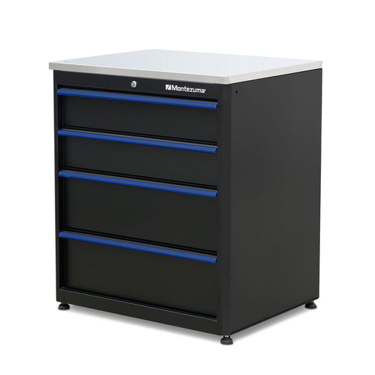 Garage Cabinets - Montezuma 4-Drawer Garage Base Cabinet 30.5" X 24"