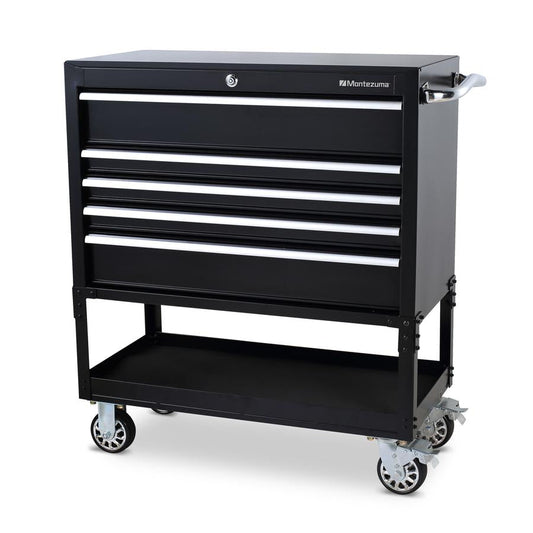 Tool Storage - Montezuma 36" 5 Drawer Utility Cart
