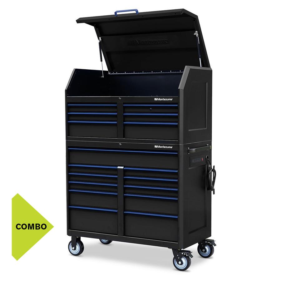Tool Vault 28″ XL 3 Drawer Side Cabinet w/ Spring Loaded Casters –