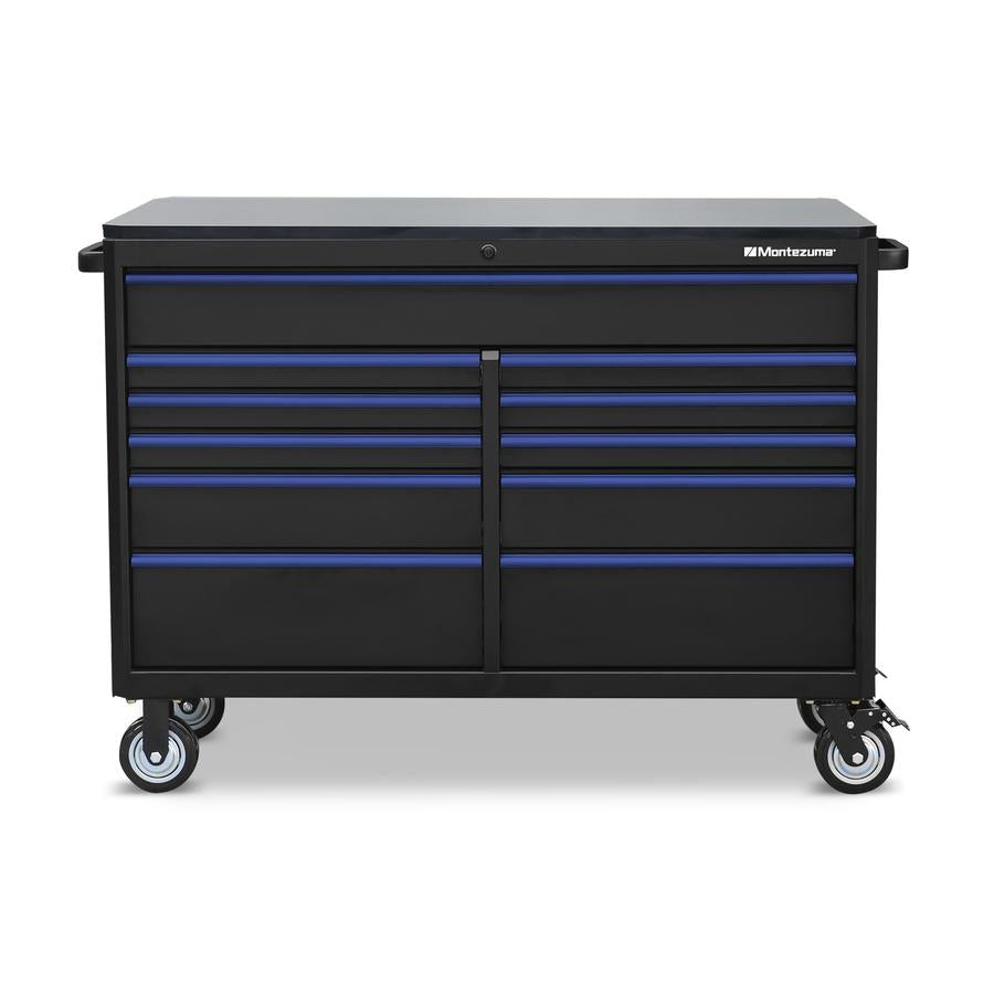 Tool Storage - Montezuma 56" X 24" 11 Drawer Steel Tool Cabinet