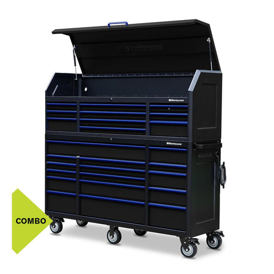 Tool Storage - Montezuma 72" X 20" 26 Drawer Steel Tool Chest And Cabinet Combo