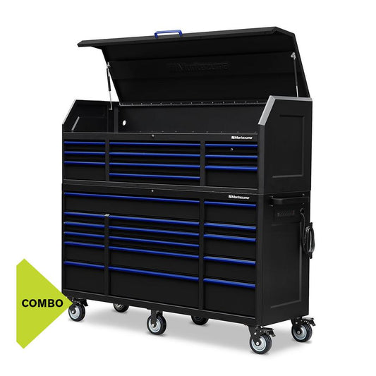 Tool Storage - Montezuma 72" X 24" 26 Drawer Steel Tool Chest And Cabinet Combo