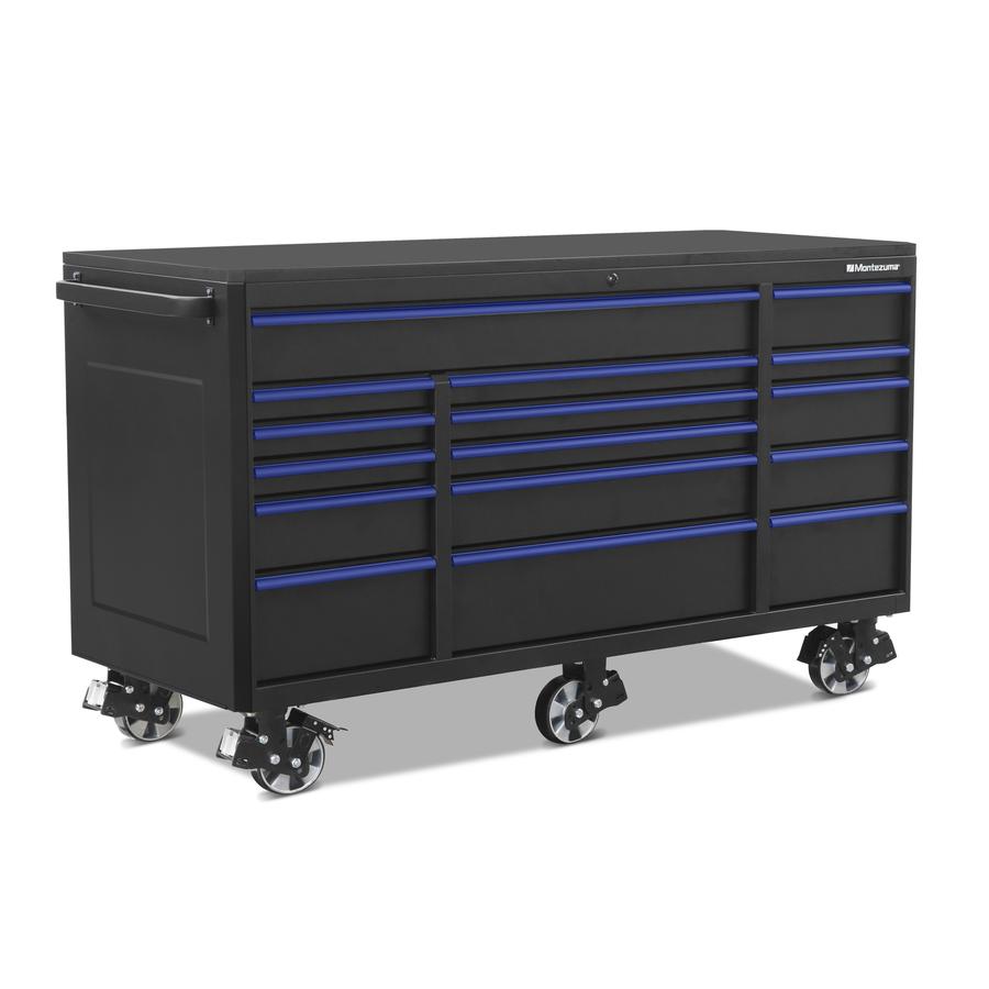Tool Storage - Montezuma 72" X 30" 16 Drawer Steel Tool Cabinet