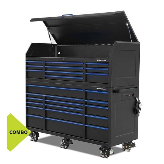 Tool Storage - Montezuma 72" X 30" 26 Drawer Steel Tool Chest And Cabinet Combo